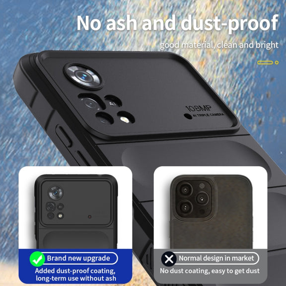 For Xiaomi Poco X4 Pro 5G Magic Shield TPU + Flannel Phone Case(Grey)