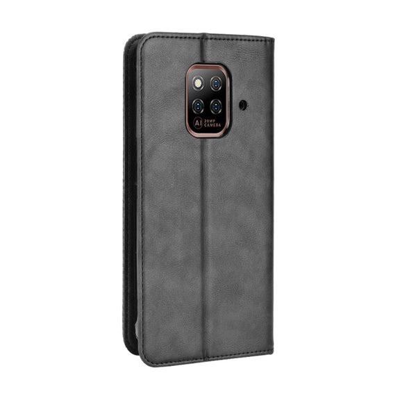For Ulefone Power Armor 14 / 14 Pro Magnetic Buckle Retro Texture Leather Phone Case(Black)