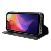 For Ulefone Power Armor 14 / 14 Pro Magnetic Buckle Retro Texture Leather Phone Case(Black)