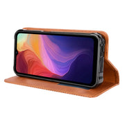 For Ulefone Power Armor 14 / 14 Pro Magnetic Buckle Retro Texture Leather Phone Case(Brown)