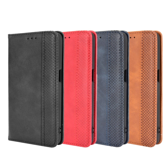 For Ulefone Power Armor 14 / 14 Pro Magnetic Buckle Retro Texture Leather Phone Case(Brown)
