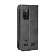 For Ulefone Armor X10 / X10 Pro Magnetic Buckle Retro Texture Leather Phone Case(Black)