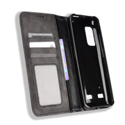 For Ulefone Armor X10 / X10 Pro Magnetic Buckle Retro Texture Leather Phone Case(Black)