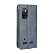 For Ulefone Armor X10 / X10 Pro Magnetic Buckle Retro Texture Leather Phone Case(Blue)