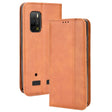 For Ulefone Armor X10 / X10 Pro Magnetic Buckle Retro Texture Leather Phone Case(Brown) - Ulefone Cases by PMC Jewellery | Online Shopping South Africa | PMC Jewellery | Buy Now Pay Later Mobicred