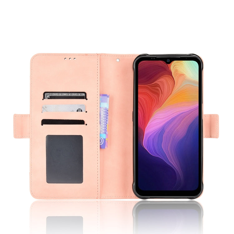For Ulefone Power Armor 14 / 14 Pro Skin Feel Calf Texture Card Slots Leather Phone Case(Pink)