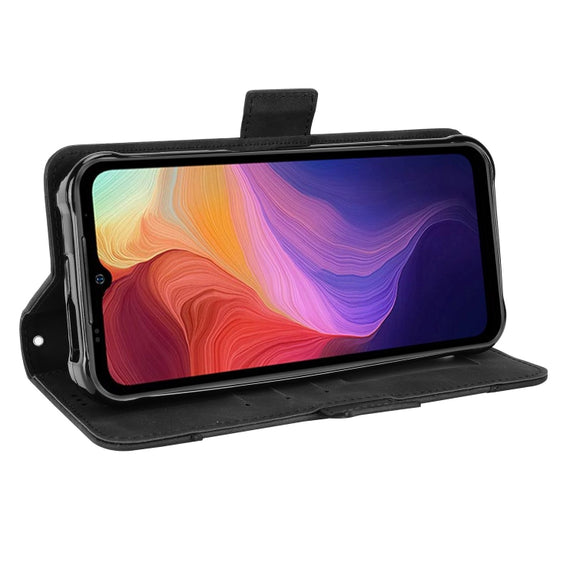 For Ulefone Power Armor 14 / 14 Pro Skin Feel Calf Texture Card Slots Leather Phone Case(Black)