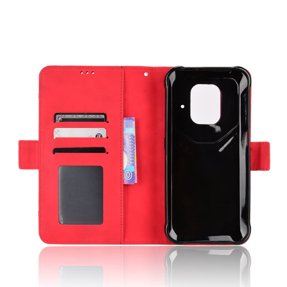 For Ulefone Power Armor 14 / 14 Pro Skin Feel Calf Texture Card Slots Leather Phone Case(Red)