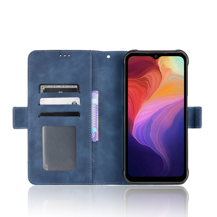 For Ulefone Power Armor 14 / 14 Pro Skin Feel Calf Texture Card Slots Leather Phone Case(Blue)