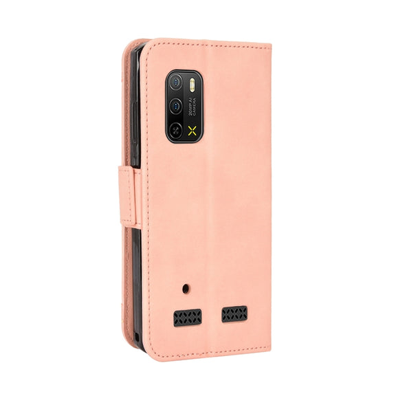 For Ulefone Armor X10 / X10 Pro Skin Feel Calf Texture Card Slots Leather Phone Case(Pink)