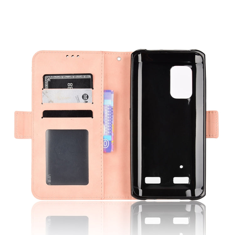 For Ulefone Armor X10 / X10 Pro Skin Feel Calf Texture Card Slots Leather Phone Case(Pink)