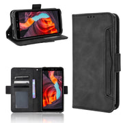 For Ulefone Armor X10 / X10 Pro Skin Feel Calf Texture Card Slots Leather Phone Case(Black)