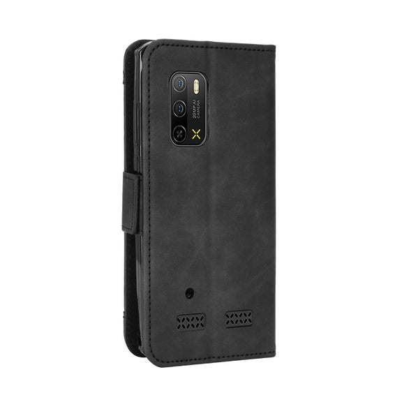 For Ulefone Armor X10 / X10 Pro Skin Feel Calf Texture Card Slots Leather Phone Case(Black)