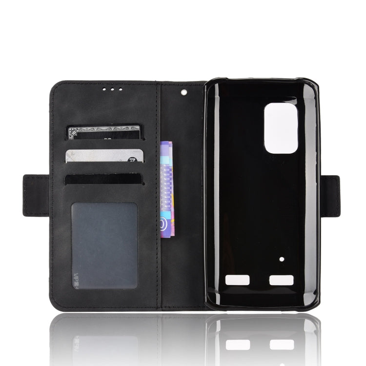 For Ulefone Armor X10 / X10 Pro Skin Feel Calf Texture Card Slots Leather Phone Case(Black)