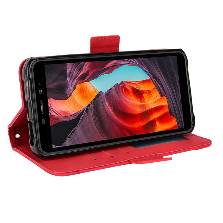 For Ulefone Armor X10 / X10 Pro Skin Feel Calf Texture Card Slots Leather Phone Case(Red)