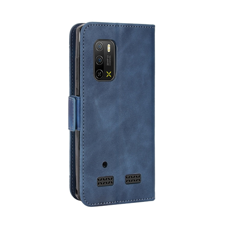 For Ulefone Armor X10 / X10 Pro Skin Feel Calf Texture Card Slots Leather Phone Case(Blue)