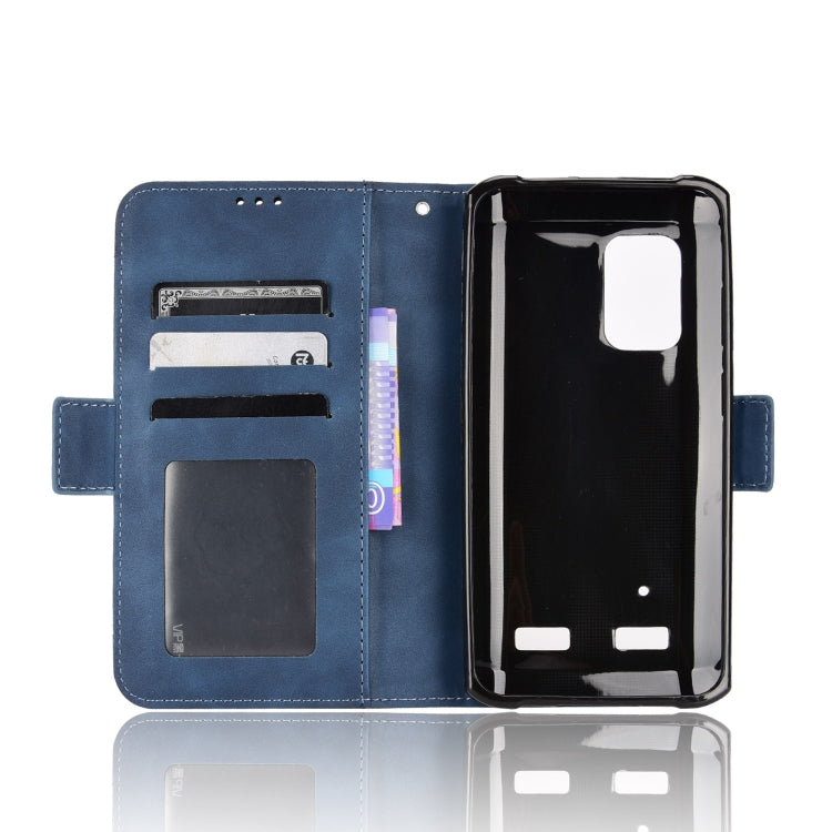 For Ulefone Armor X10 / X10 Pro Skin Feel Calf Texture Card Slots Leather Phone Case(Blue)