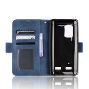 For Ulefone Armor X10 / X10 Pro Skin Feel Calf Texture Card Slots Leather Phone Case(Blue)