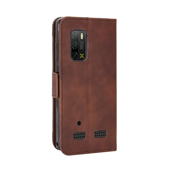 For Ulefone Armor X10 / X10 Pro Skin Feel Calf Texture Card Slots Leather Phone Case(Brown)