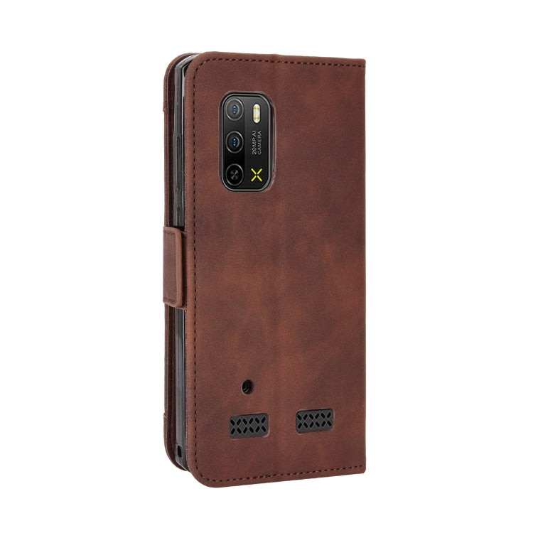 For Ulefone Armor X10 / X10 Pro Skin Feel Calf Texture Card Slots Leather Phone Case(Brown)