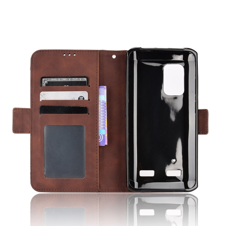 For Ulefone Armor X10 / X10 Pro Skin Feel Calf Texture Card Slots Leather Phone Case(Brown)