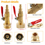 A6863 RV Female + Male 1/4 Drain Fitting Adapter with Storage Bag