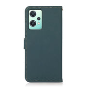 For OnePlus Nord CE 2 Lite 5G KHAZNEH Custer Genuine Leather RFID Phone Case(Green)