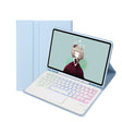 T11B-AS Skin Feel Pen Slot Touch Pad Backlight Bluetooth Keyboard Leather Tablet Case For iPad Air 11 2025 / 2024 / Pro 11 2021&2020&2018(Sky Blue) - free shipping - PMC TechLife - Order now!