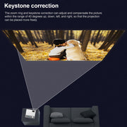 E460 1280x720P 120ANSI LCD LED Smart Projector, Basic Version, Plug Type:US Plug