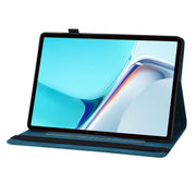 For Huawei MatePad 11 2021 Big Butterfly Embossed Leather Tablet Case(Blue)