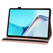 For Huawei MatePad 11 2021 Big Butterfly Embossed Leather Tablet Case(Rose Gold)