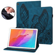 For Huawei MatePad T 10s Big Butterfly Embossed Leather Tablet Case(Blue) - Huawei by PMC TechLife | Online Shopping South Africa | PMC TechLife | Buy Now Pay Later Mobicred