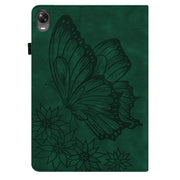 For OPPO Pad 11 inch 2022 Big Butterfly Embossed Leather Tablet Case(Green)
