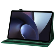 For OPPO Pad 11 inch 2022 Big Butterfly Embossed Leather Tablet Case(Green)
