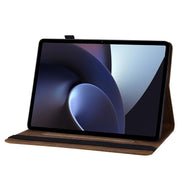 For OPPO Pad 11 inch 2022 Big Butterfly Embossed Leather Tablet Case(Brown)