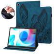 For Realme Pad Big Butterfly Embossed Leather Tablet Case(Blue) - Realme by PMC TechLife | Online Shopping South Africa | PMC TechLife | Buy Now Pay Later Mobicred