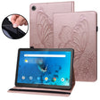 For Lenovo M10 Plus X606F Big Butterfly Embossed Leather Tablet Case(Rose Gold) - Lenovo by PMC TechLife | Online Shopping South Africa | PMC TechLife | Buy Now Pay Later Mobicred