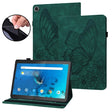 For Lenovo Tab M10 HD 2nd Gen Big Butterfly Embossed Leather Tablet Case(Green) - Lenovo by PMC TechLife | Online Shopping South Africa | PMC TechLife | Buy Now Pay Later Mobicred