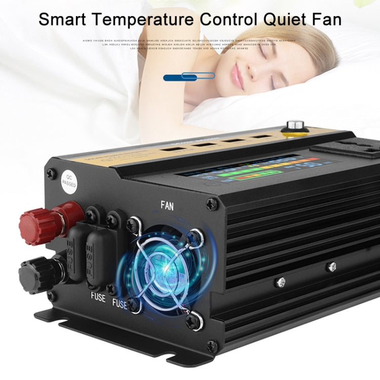 8896 500W Car Smart Multi-functional Digital Display Inverter, Specification:12V