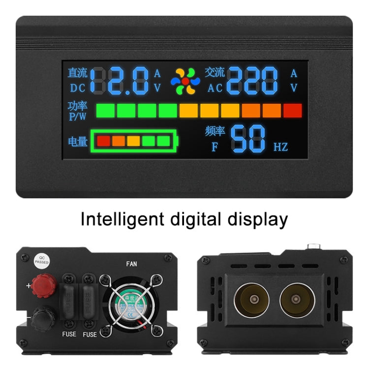 8896 1200W Car Smart Multi-functional Digital Display Inverter, Specification:24V