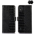 For Nokia C2 2nd Edition Crocodile Top Layer Cowhide Leather Phone Case(Black) - Nokia Cases by PMC TechLife | Online Shopping South Africa | PMC TechLife | Buy Now Pay Later Mobicred