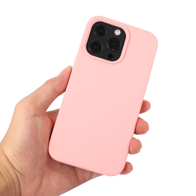 For iPhone 14 Pro Max Liquid Silicone Phone Case (White)