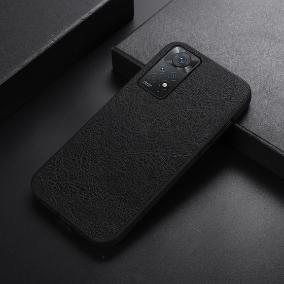 For Xiaomi Redmi Note 11 Pro Falette Texture PU Shockproof Phone Case(Black)