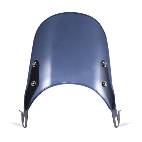 XRL-456120 Motorcycle 5-7 inch Headlight Retro Windshield(Grey Blue)