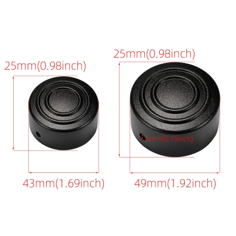 HP-A006 Motorcycle Modified Rear Axle Nut Covers Caps for Harley Sportster S(Black)