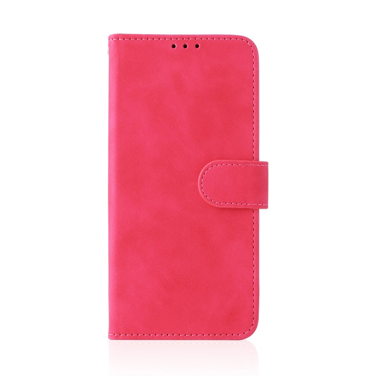 For Blackview A50 Skin Feel Magnetic Flip Leather Phone Case(Rose Red)
