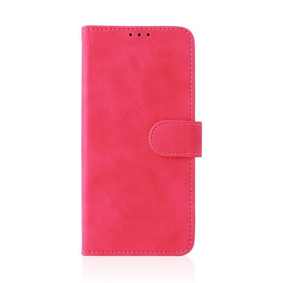 For Blackview A50 Skin Feel Magnetic Flip Leather Phone Case(Rose Red)