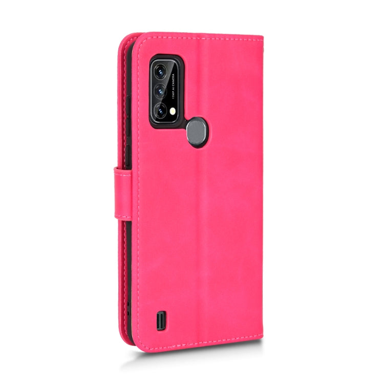 For Blackview A50 Skin Feel Magnetic Flip Leather Phone Case(Rose Red)