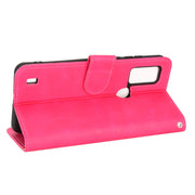 For Blackview A50 Skin Feel Magnetic Flip Leather Phone Case(Rose Red)