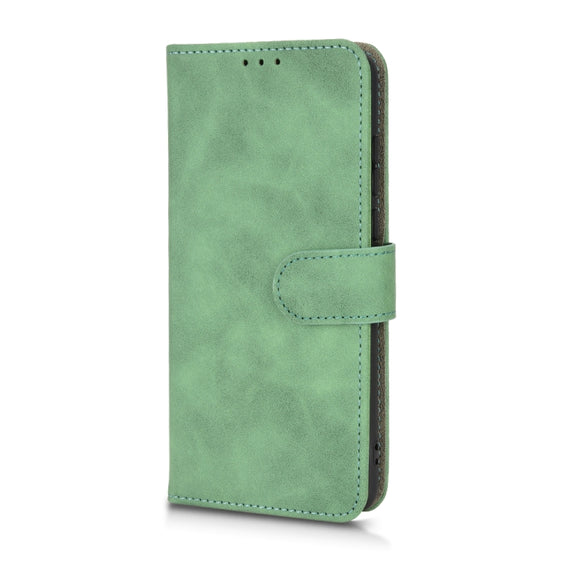 For Blackview A50 Skin Feel Magnetic Flip Leather Phone Case(Green)